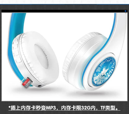 Bungo Stray Dogs: HEADPHONES  game Dazai Osamu cosplay wireless Bluetooth headset Nakahara Chuya comfortable stereo foldable gaming headphone