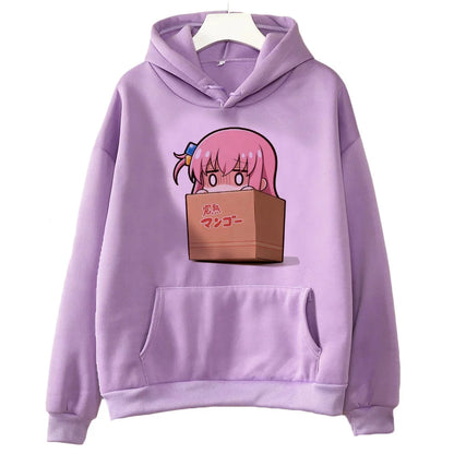 Bocchi the Rock:hoodies fashion tops cartoon 2026 cute harajuku Female Sport Coat