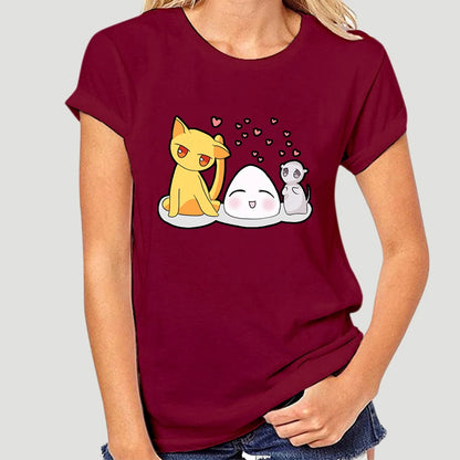 Fruits Basket: T-Shirt For Men Anime Sohma Yuki Kyo Tohru Furuba Manga Cat Cotton Tee Shirt Short Sleeve T Shirt Classic  5329AF