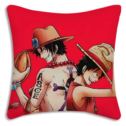 One Piece: Pillow Covers Sofa Decorative Home Double-sided Printing Short Plush Cute Cushion Cover