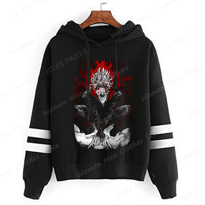 Dandadan: Okarun Hoodies Women Hooded Hoodie Funny Anime Print Sweatshirt Dandadan Graphic Casual Streetwear Hooded Pullovers