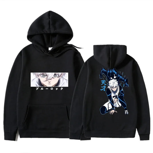 Blue Lock: Nagi Seishiro Genius Anime printed hoodie Men's high-quality casual Sweatshirt Y2K