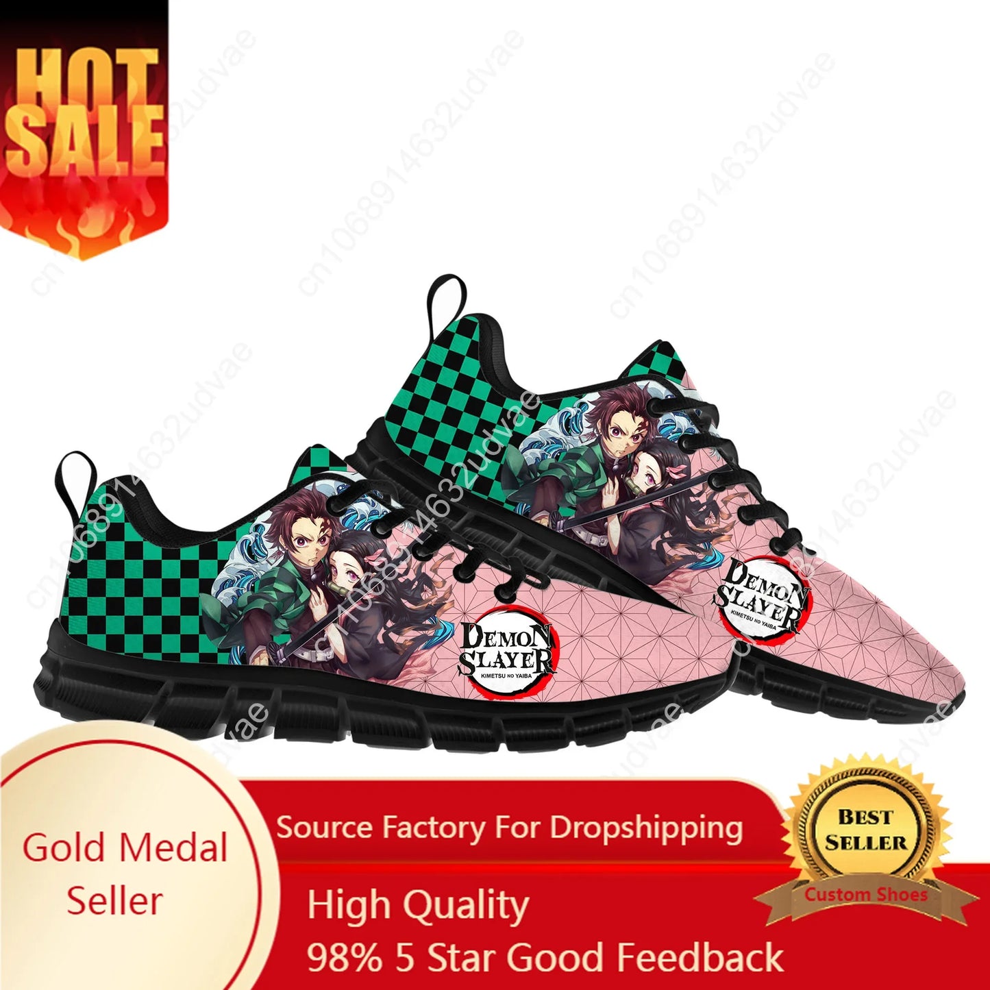 Demon Slayer - Kimetsu No Yaiba: Sports Shoes Mens Womens Teenager Kids Children Sneakers Tanjirou Nezuko Casual Custom Shoes