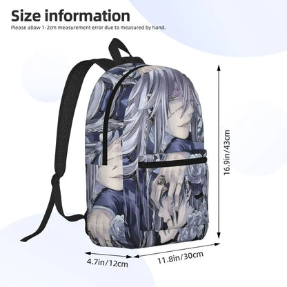 Black Butler: Undertaker Backpack Boys Girls BookBag Children School Bag Laptop Shoulder Bags for Men Women