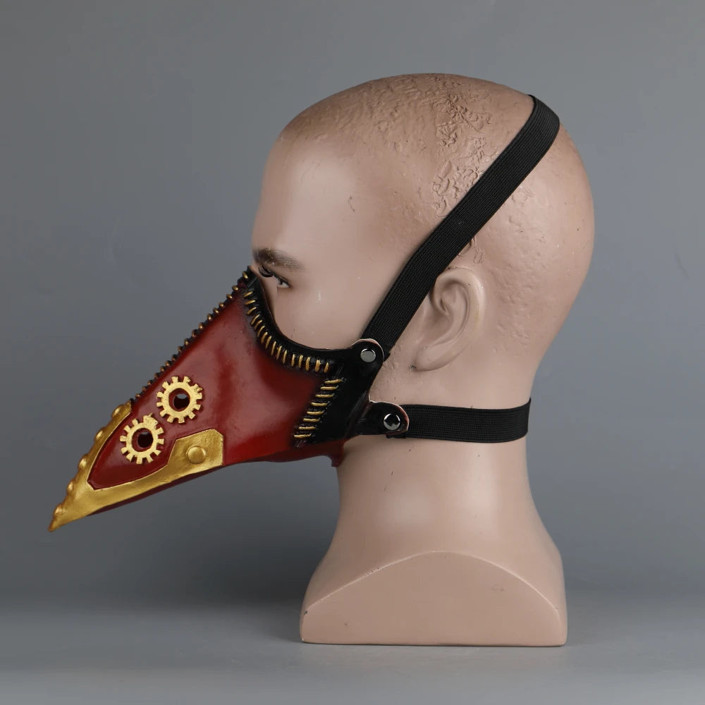 My Hero Academia: Overhaul Mask Cosplay Crow Mouth Chisaki Face Long Beak Gothic Helmet