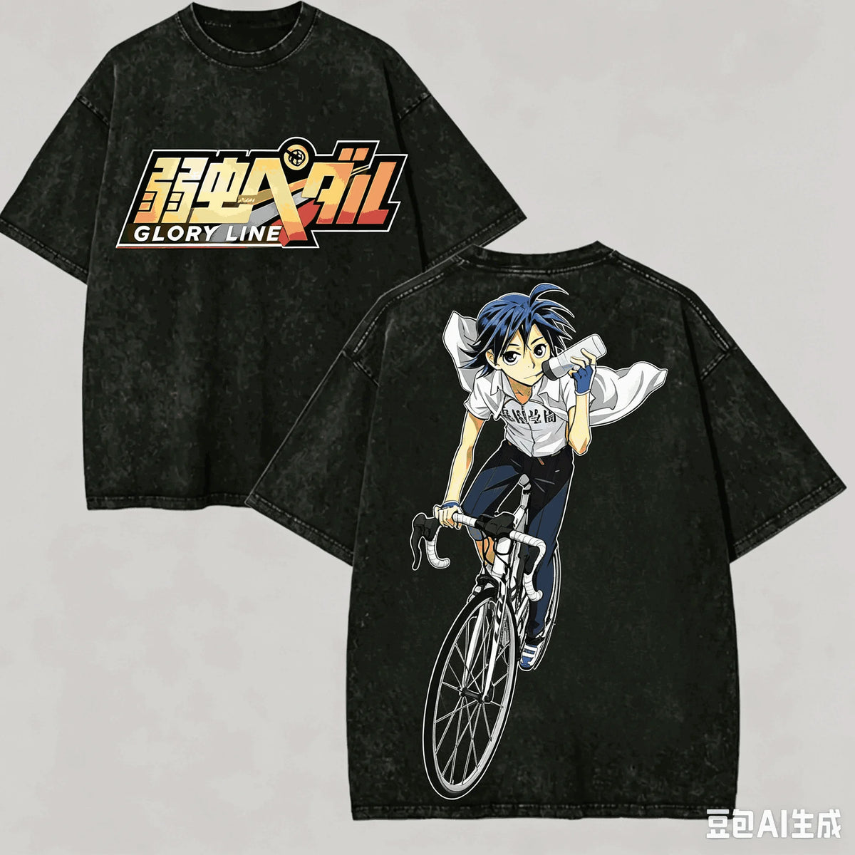 Yowamushi Pedal: Washed T-shirt Anime Lover Harajuku New Model Oversized Vintage Loose Streetwear Classic Unisex high quality tee