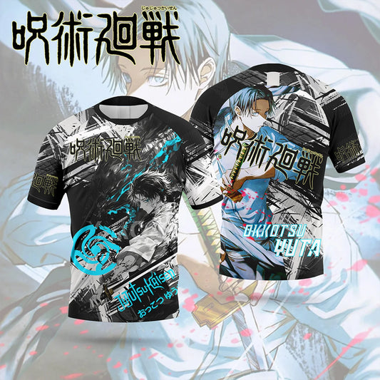 Jujutsu Kaisen: Bandai Anime Character-themed Jerseys Adult Kids Athleisure T-Shirts Summer Quick-drying Soft Lightweight Comfy