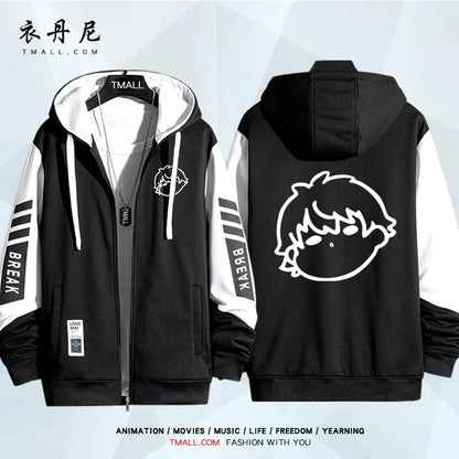 Blue Lock: Isagi Yoichi Nagi Seishiro Cosplay Costum Long Sleeve Print Jacket Zipper Hoodie Women Men FashionHooded Costumes Couple Jacket