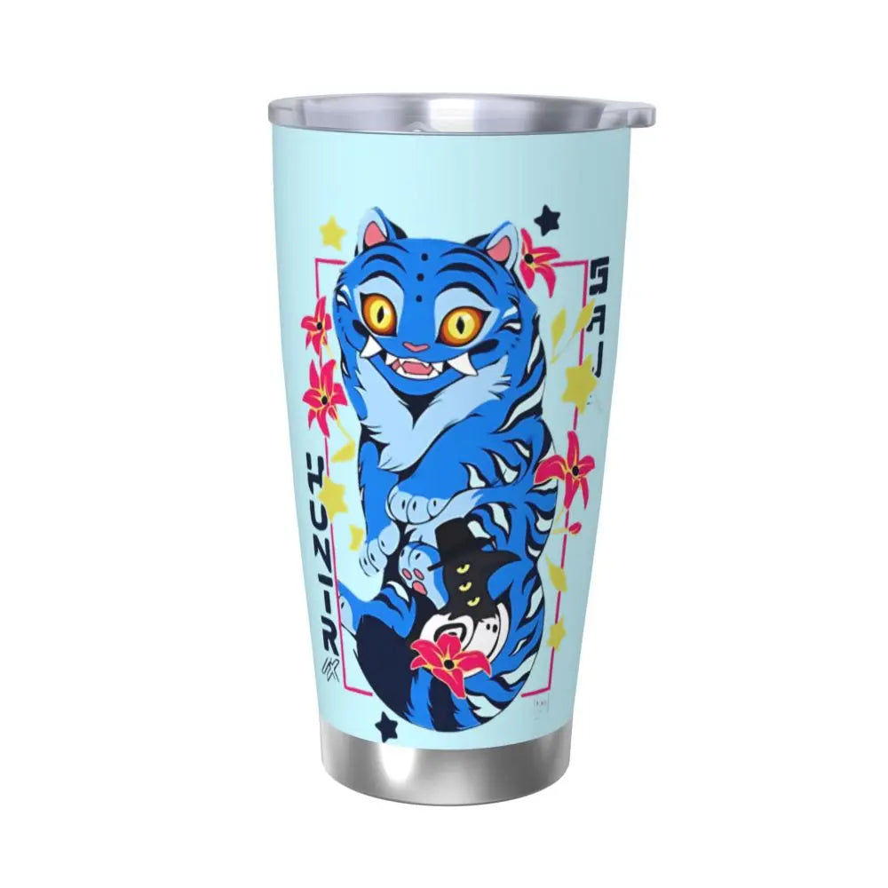 KPop Demon Hunters - Derpy  Insulated Tumbler with Lid Vacuum Thermal Mug Outdoor Travel Car Bottle Cup, 20oz