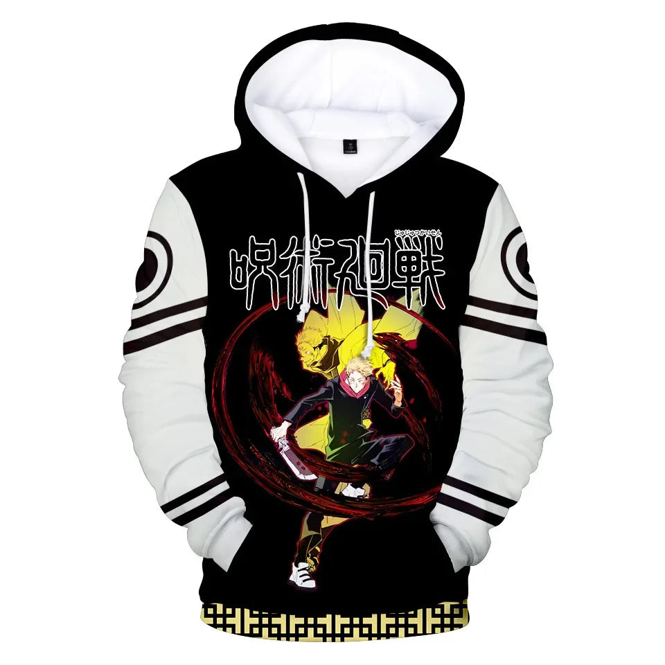 Jujutsu Kaisen: Itadori Yuji Fushiguro Megumi Satoru Ryomen Sukuna Hoodie Pullover Sweatshirt Anime Cosplay Jacket Coat Adult Youth