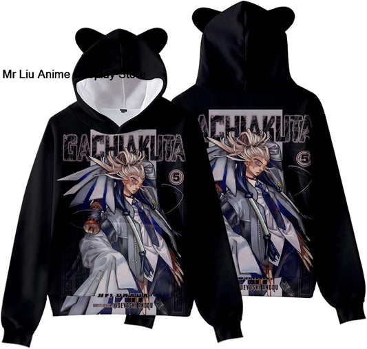 Gachiakuta: Hoodie Sweatshirt Sweater Costume Clothing Pullover Hooded with Ear Hat