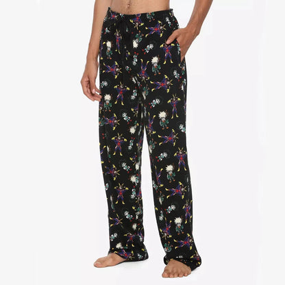 My Hero Academia: Chibi Characters Anime Allover Print Adult Kids Lounge Pajama Pants Summer Quick-dry Soft Lightweight