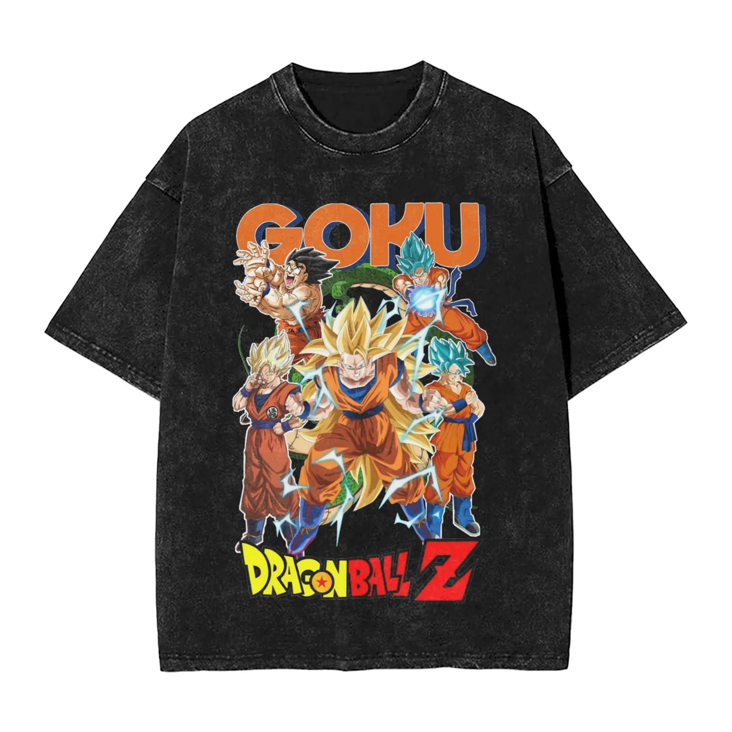 Dragon Ball: 2026 Master Roshi  Printed T-shirt Men's and Women's Washed T-shirt High Quality Vintage Cotton T-shirt Harajuku Tops