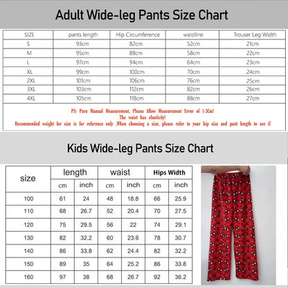 Bandai Blue Lock Anime Characters Allover Print Adult Kids Lounge Sleep Pants Summer Quick-dry Comfy Lightweight Wide-leg Pants