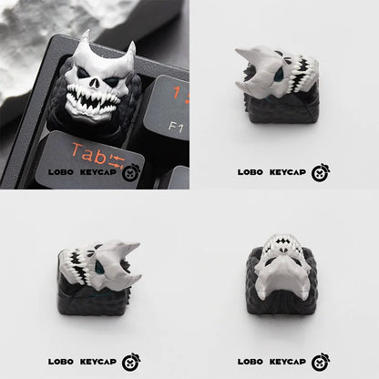 Anime Kaiju No.8 Light-Transmitting Keycaps Soshiro Hoshina Reno Ichikawa Personalized Resin Mechanical Keyboard Esc Keycap Gift