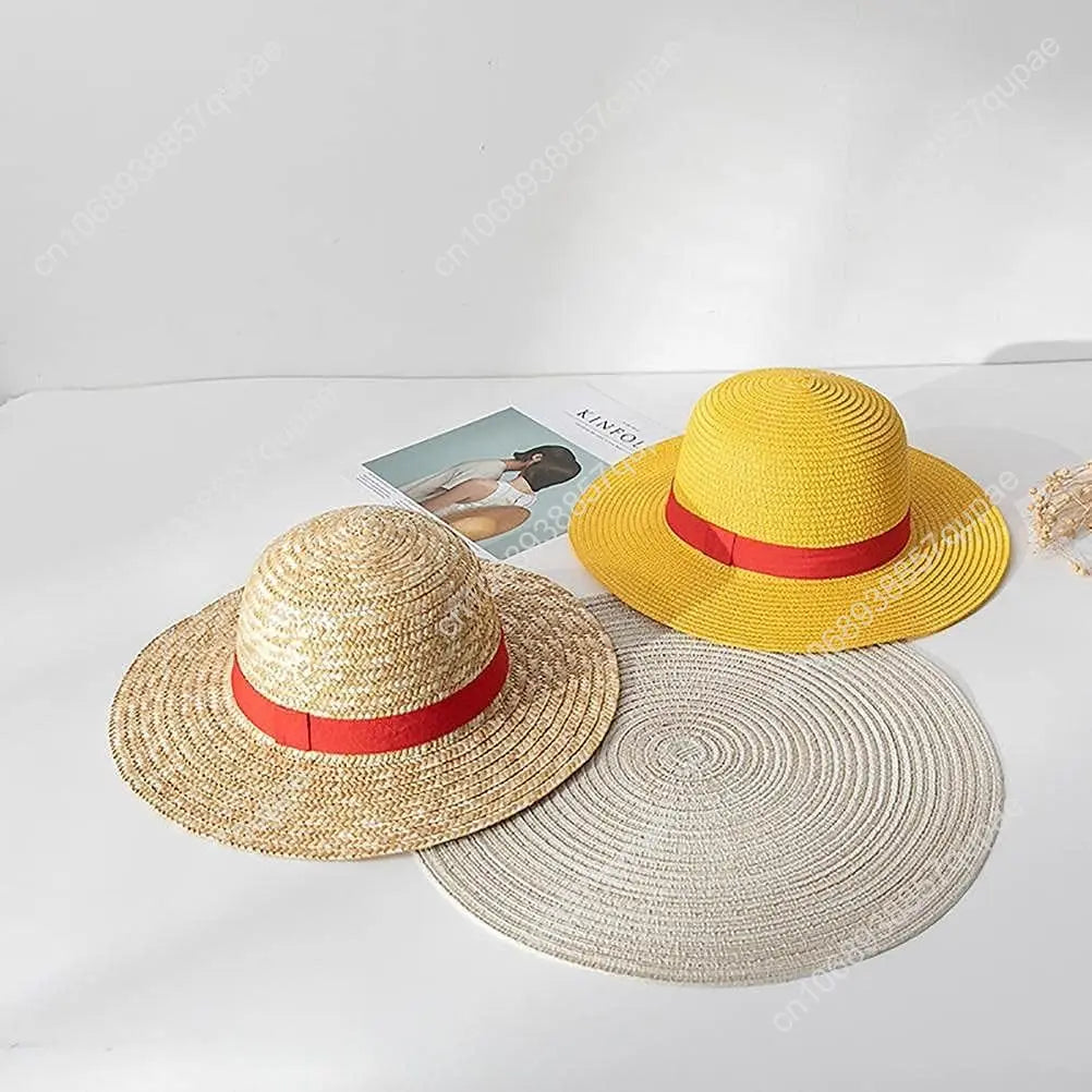 One Piece: Luffy Straw Hat Multifunctional Character Sunscreen Straw Hat Cosplay Sun Hat For Outdoor Casual