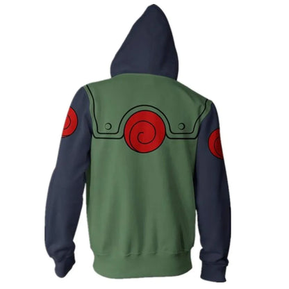 Naruto: Anie Zip Hoodie Jackets Cosplay Clothes Costumes Men Hoodies Sweatshirts Zipper Tops