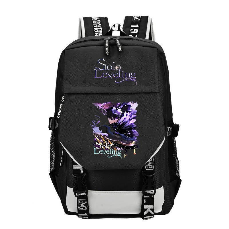 Kaiju No 8: Cartoon Print Backpack Teenage Street Cool Zipper Schoolbag School Supplies Student Gifts