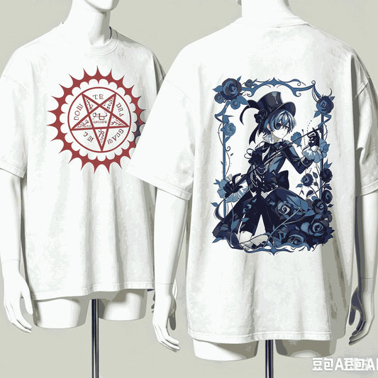 Black Butler:T-shirt Harajuku Cotton New Model High Street Retro Fashion Oversized Unisex hot product Classic tee