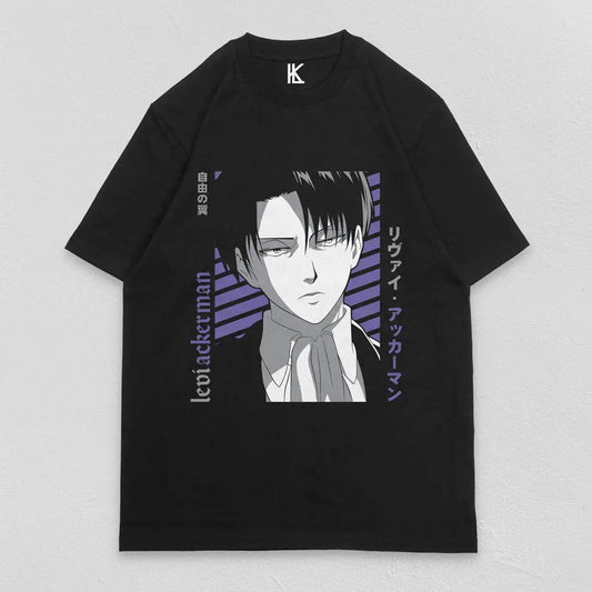 Attack on Titan Levi: Ackerman Print T-shirt Women's Men's Anime Short Sleeves Ovesized Graphics Y2k Tee T-shirt Clothing