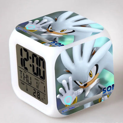 Sonic the Hedgehog: Alarm Clock Creative 8x8x8cm LED Cube with Light Display Time Week Month