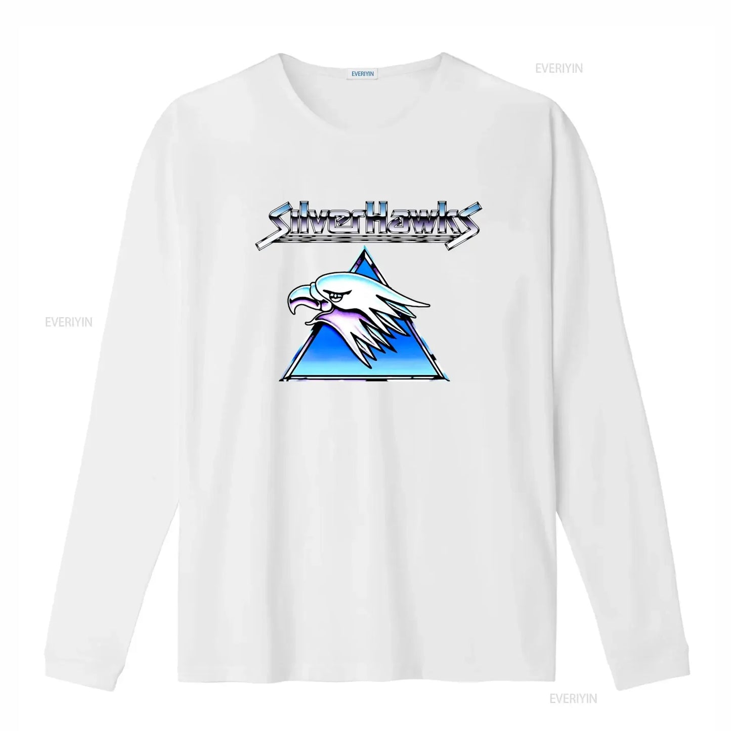 Silverhawks: Logo T Shirt Retro Design High Quality Print Comfortable Fabric vintage Washed Top For Everyday Wear streetwear