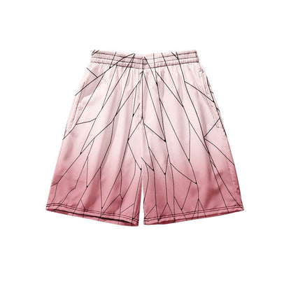 Demon Slayer: Beach Shorts Kamado Tanjirou Anime Harajuku (Quick Dry)