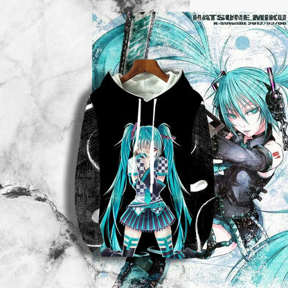 Genshin Impact:（Miniso）3D Printed Autumn Winter Sailor Hatsune Hoodie Women Sweatshirts Hoodies Clothing Hoodie Women Clothing Hoodie