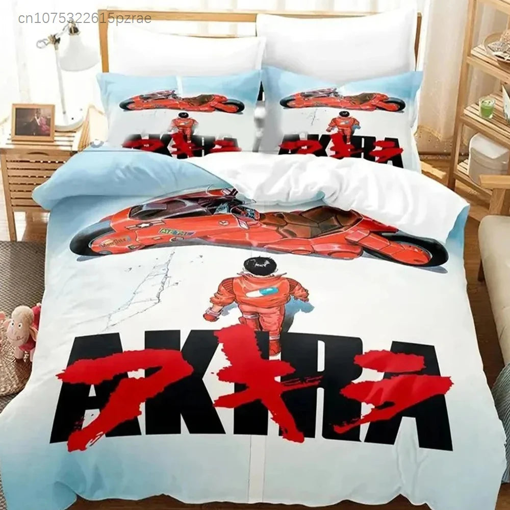 Akira: Bedding Set Double Twin King Duvet Cover Comforter Pillowcase Boys Girls Adults Bedroom