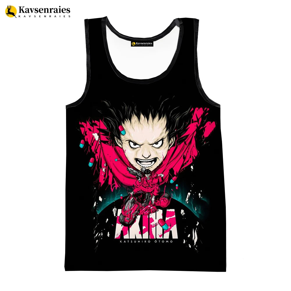 Akira: 3D Printed Tank Tops Harajuku Style Streetwear