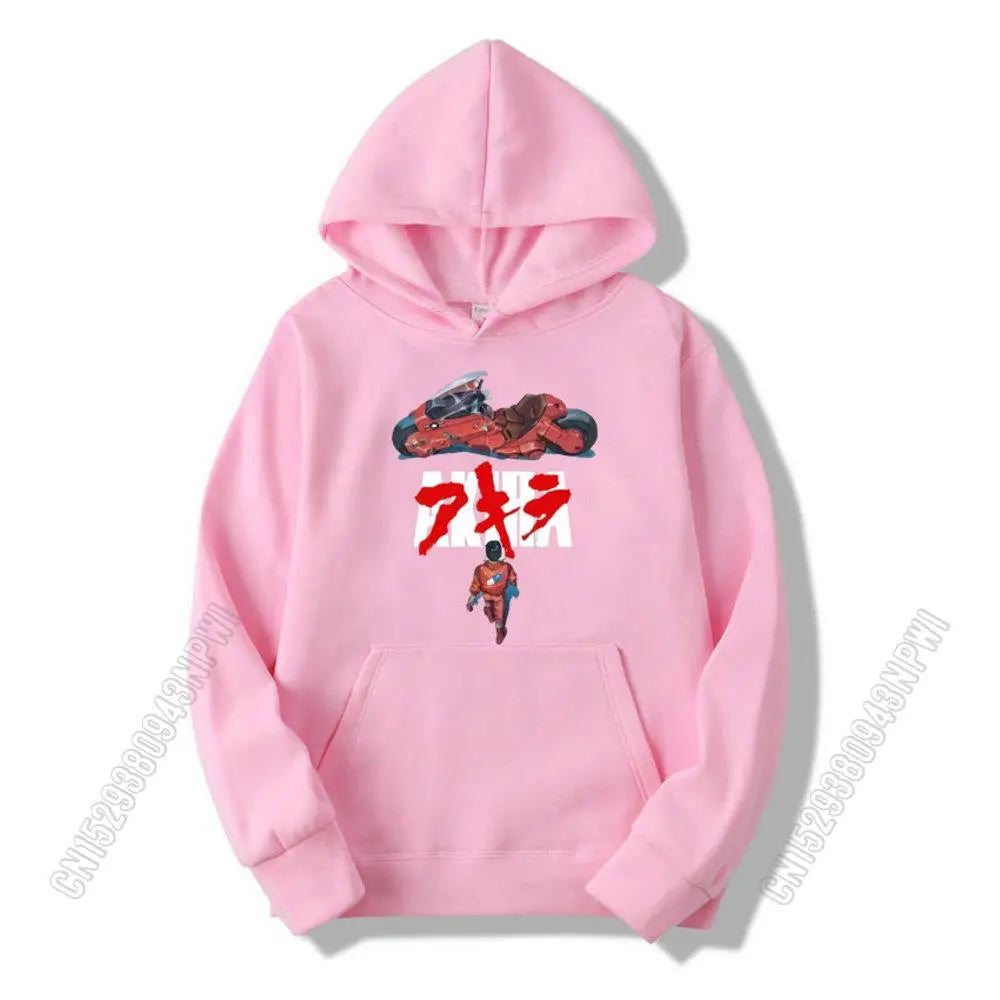 Akira: Synthwave Hoodie Sweatshirt 100% Hoodies Loose Fitness Style Hoody