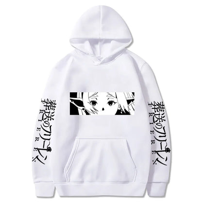 Frieren: Beyond Journey's End Women Sweatshirts Frieren Eyes Printed Hoodies Plus Size Long Sleeve Casual Pullovers
