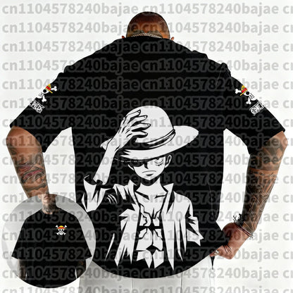 2026 One Piece Japanese Anime Printed Men's T-Shirt Roronoa Zoro Harajuku Short Sleeve Luffy T-shirt Clothing Y2k Top Tee Unisex