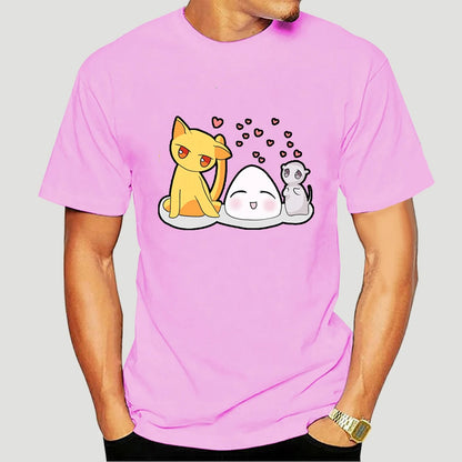 Fruits Basket: T-Shirt For Men Anime Sohma Yuki Kyo Tohru Furuba Manga Cat Cotton Tee Shirt Short Sleeve T Shirt Classic  5329AF