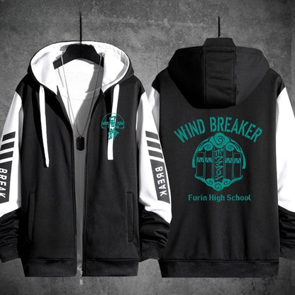 Wind Breaker: Hoodie Hooded Sweatshirts Zipper Jackets Haruka Sakura Jou Togame Graphic Zip Up Casual Fashion Streetwear