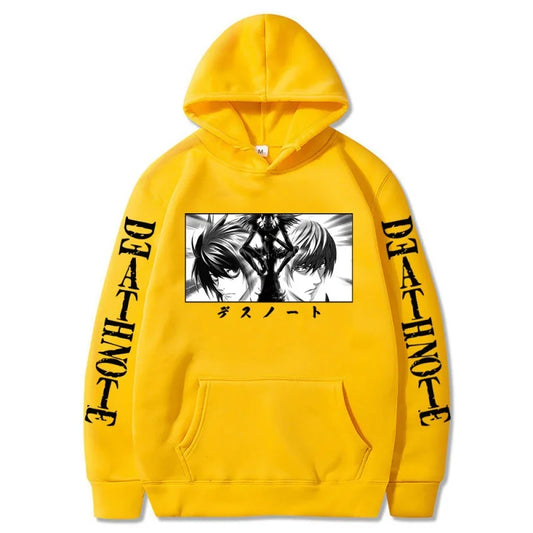Death Note: Hoodies Graphic Print Streetwear Harajuku Unisex Tops Plus Size Sweatshirt Clothing