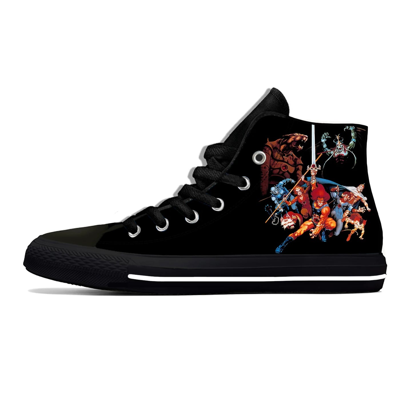 Thundercats: Anime Cartoon Manga Fashion Board Shoes High Top Lightweight Casual Shoes  Breathable Men Women Summer Sneakers