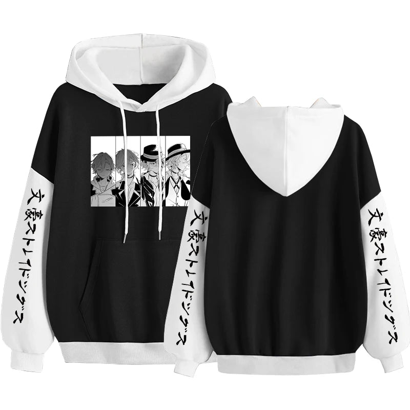 Bungo Stray Dogs:  Nakahara Chuuya Hoodies Women 90s Vintage Cartoon Shirt Spring Autumn Fleece Oversized Sweatshirts