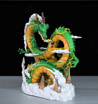 Dragon Ball: 24cm  Anime Figure Shenron Figure Goku And Shenron Figurine Model Pvc Statue Doll Collection Room Toy Gifts