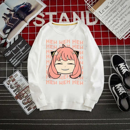 Spy Family Hoodie: Spy X Family Yor Forger Sweatshirts Loid Forger Bond Pullover Harajuku Anya Smug Casual Clothes