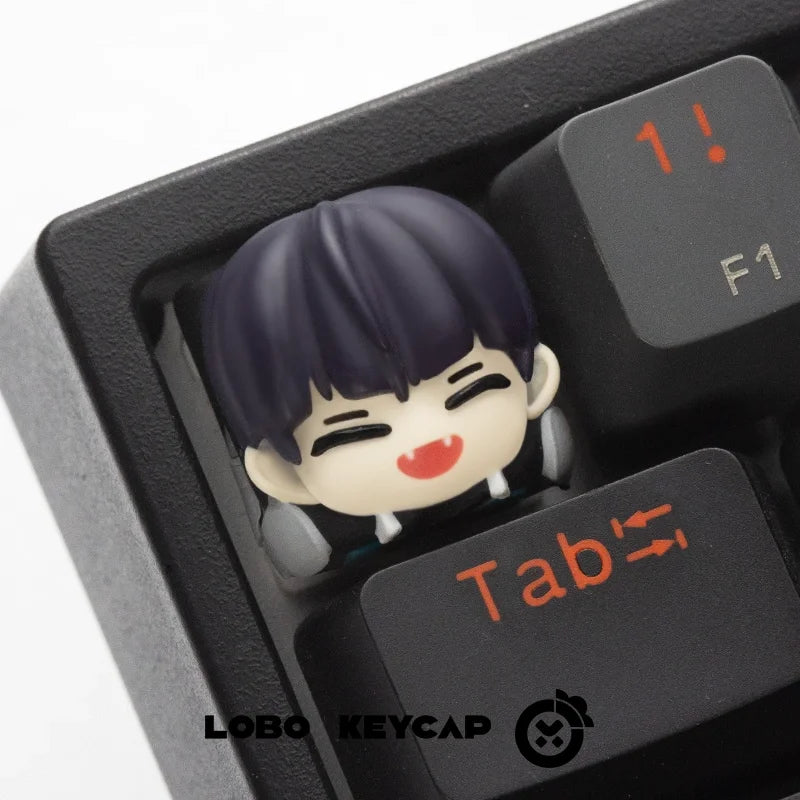 Anime Kaiju No.8 Light-Transmitting Keycaps Soshiro Hoshina Reno Ichikawa Personalized Resin Mechanical Keyboard Esc Keycap Gift