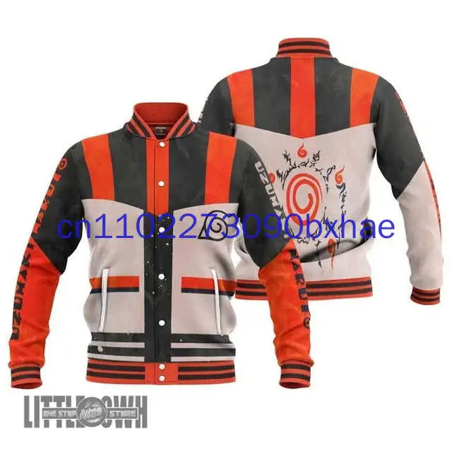 Naruto: 2025 Spring and Autumn New Baseball Jacket 3D Printed Anime Street Fashion Jacket
