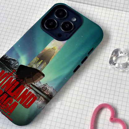 Vinland Saga: (iPhone ONLY) Phone Case For IPhone 17 16 15 14 13 12 Pro Max Plus Glossy HD Double-Layer Liquid Back Film Hard Shell