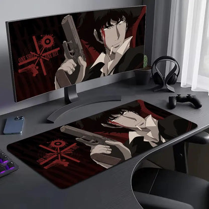 Cowboy Bebop: Mouse Pad Large Computer Mouse Pad Office Accessories XXL Pc Gamer Non-slip Deskmat Mousepad Keyboard Rubber Game