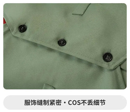 Spy x Family: Loid Forger Cosplay Costume Set Men Light Green Suit Twilight Outfit Shirt Pants Vest Red Tie Halloween