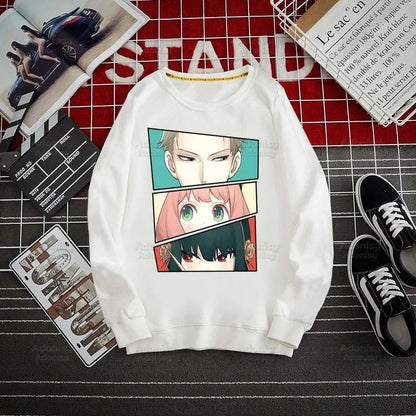 Spy Family Hoodie: Spy X Family Yor Forger Sweatshirts Loid Forger Bond Pullover Harajuku Anya Smug Casual Clothes