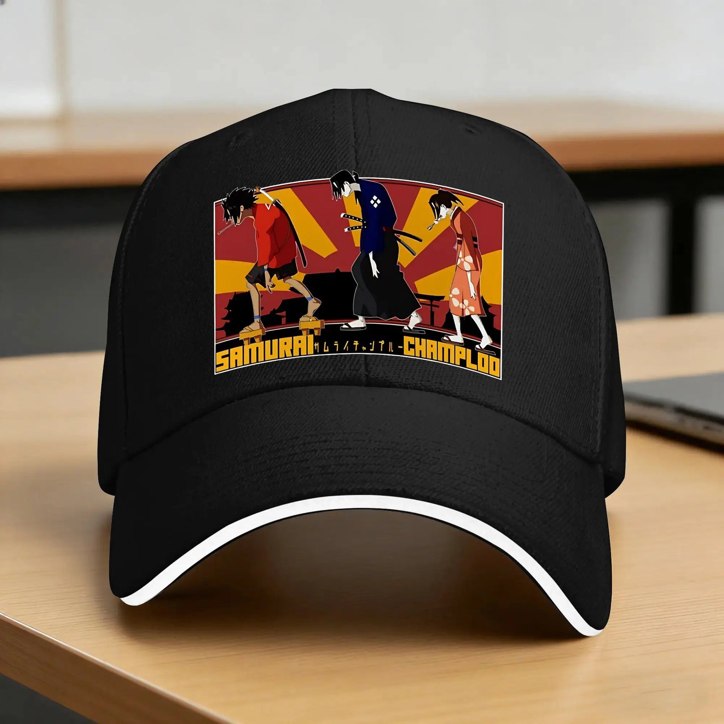 Samurai Champloo: Fuu Jin And Mugen  Baseball Cap  Women Print Hip Hop Hats Summer Stylish Outdoor Sports Snapback Cap