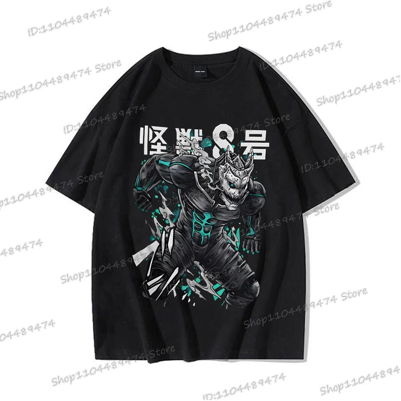 Kaiju No 8: Graphic T Shirt Casual Fashion Short Sleeve Cotton Shirt Soshiro Hoshina Funny Men Women Manga Tshirt