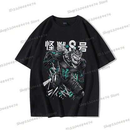 Kaiju No 8: Graphic T Shirt Casual Fashion Short Sleeve Cotton Shirt Soshiro Hoshina Funny Men Women Manga Tshirt