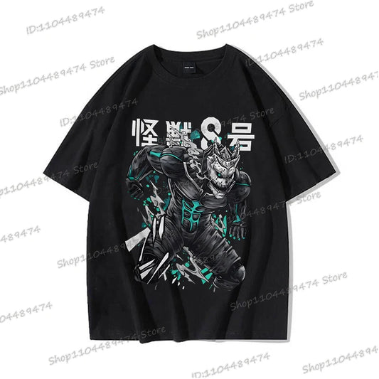 Kaiju No 8: Graphic T Shirt Casual Fashion Short Sleeve Cotton Shirt Soshiro Hoshina Funny Men Women Manga Tshirt